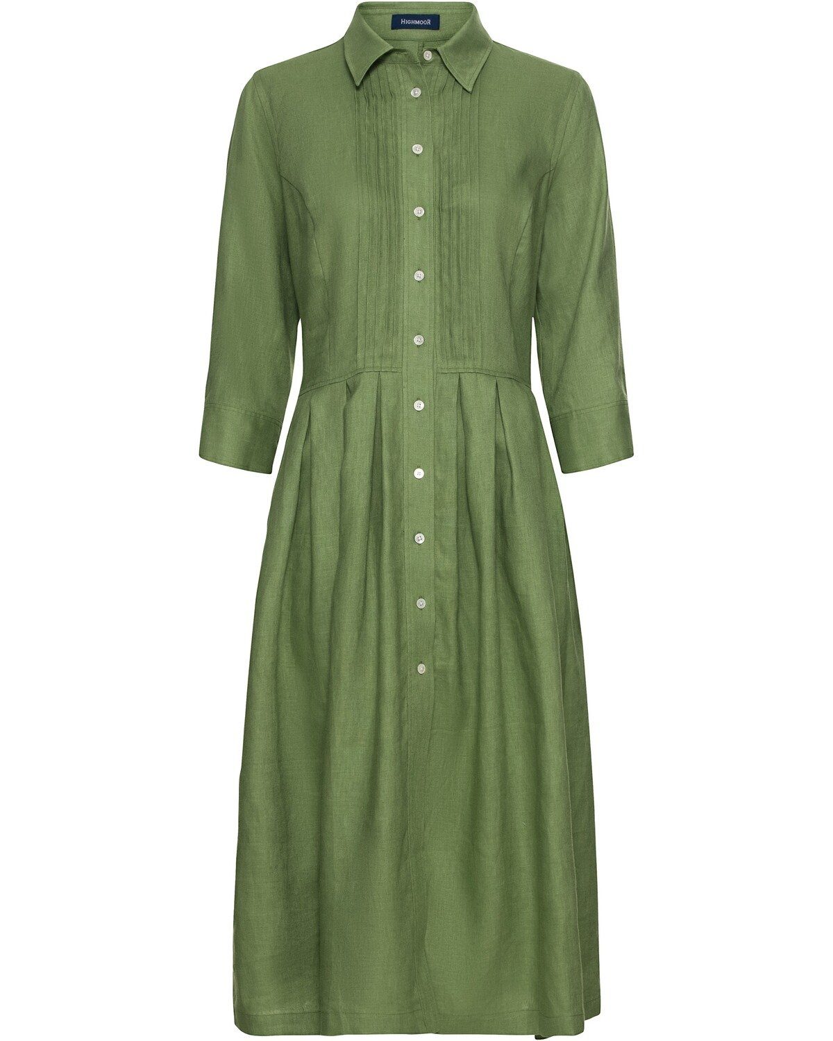 Highmoor Midikleid Leinenkleid mit Biesen günstig online kaufen