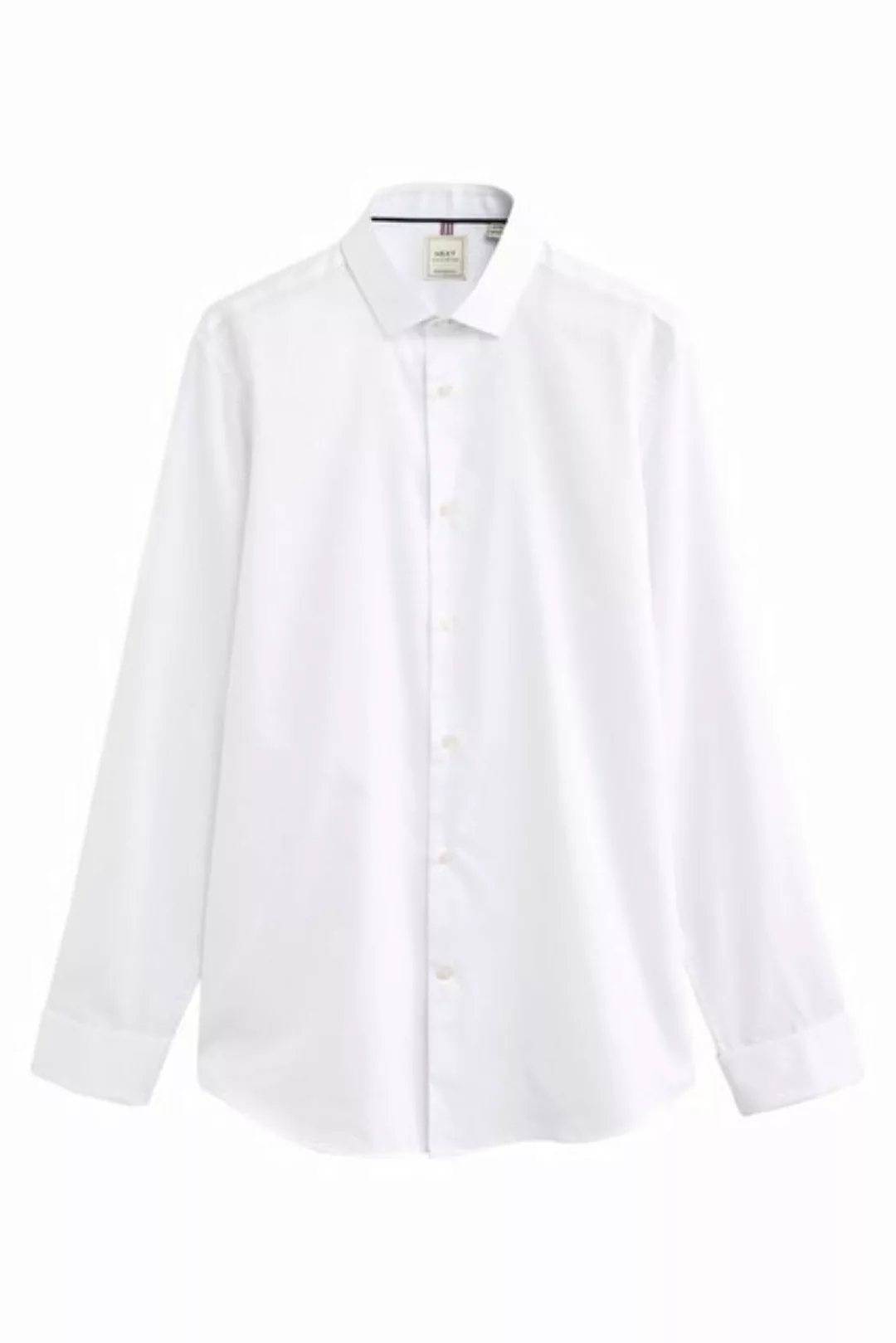 Next Langarmhemd Pflegeleichtes strukturiertes Regular Fit Hemd (1-tlg) günstig online kaufen