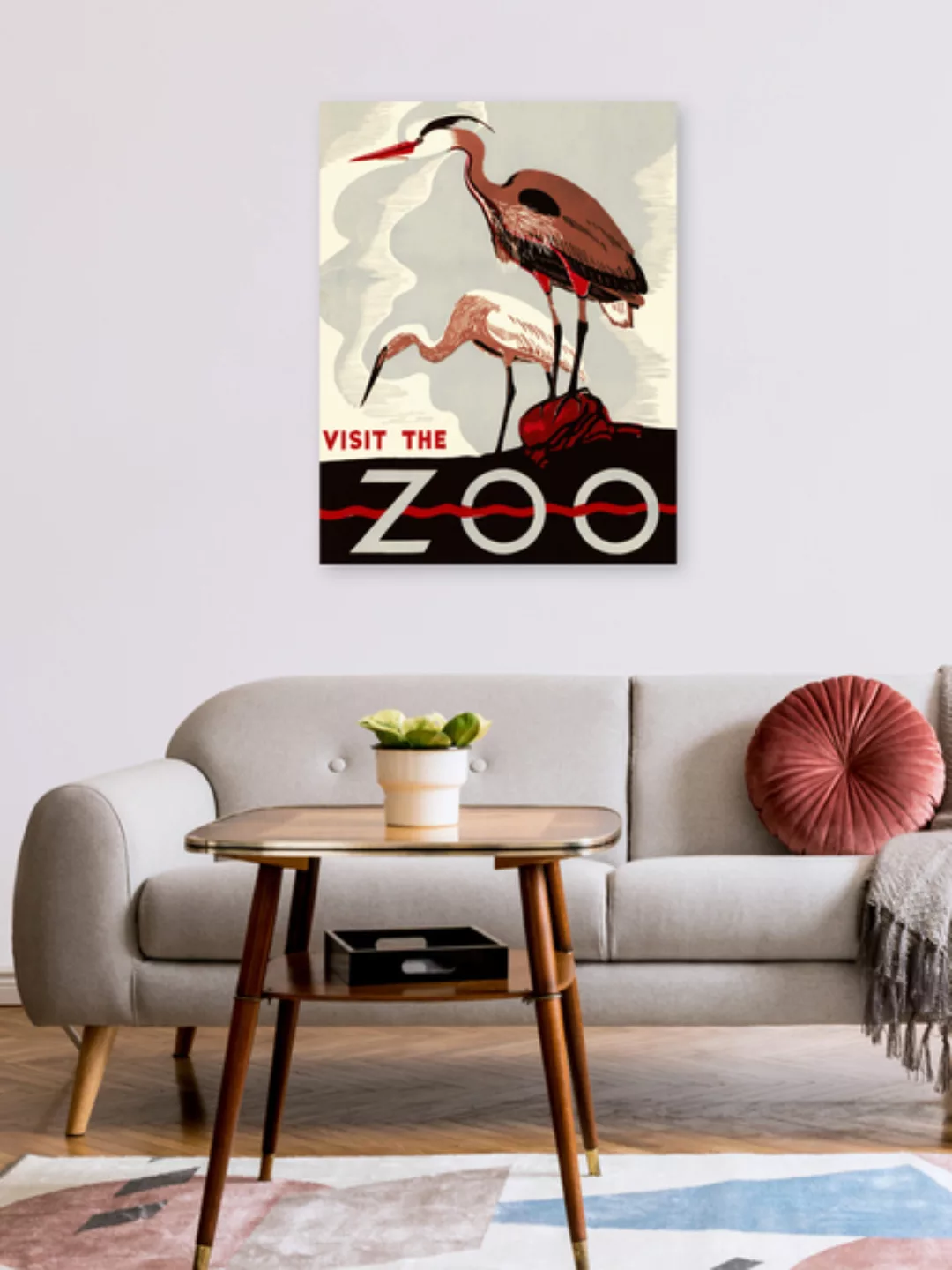 Poster / Leinwandbild - Visit The Zoo günstig online kaufen
