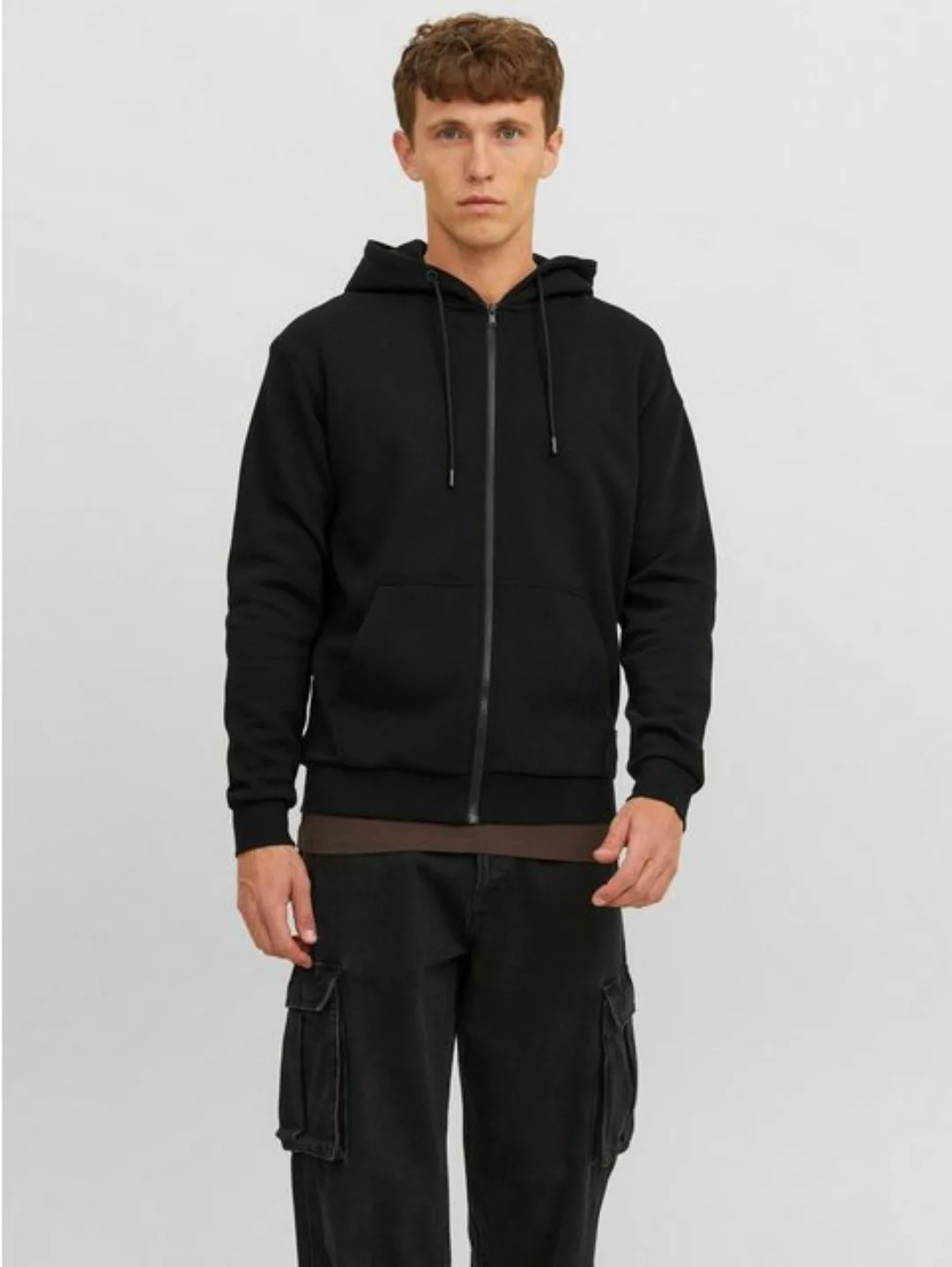 Jack & Jones Hoodie Kapuzenjacke Regular Fit Hoodie JJEBRADLEY 6023 in Schw günstig online kaufen