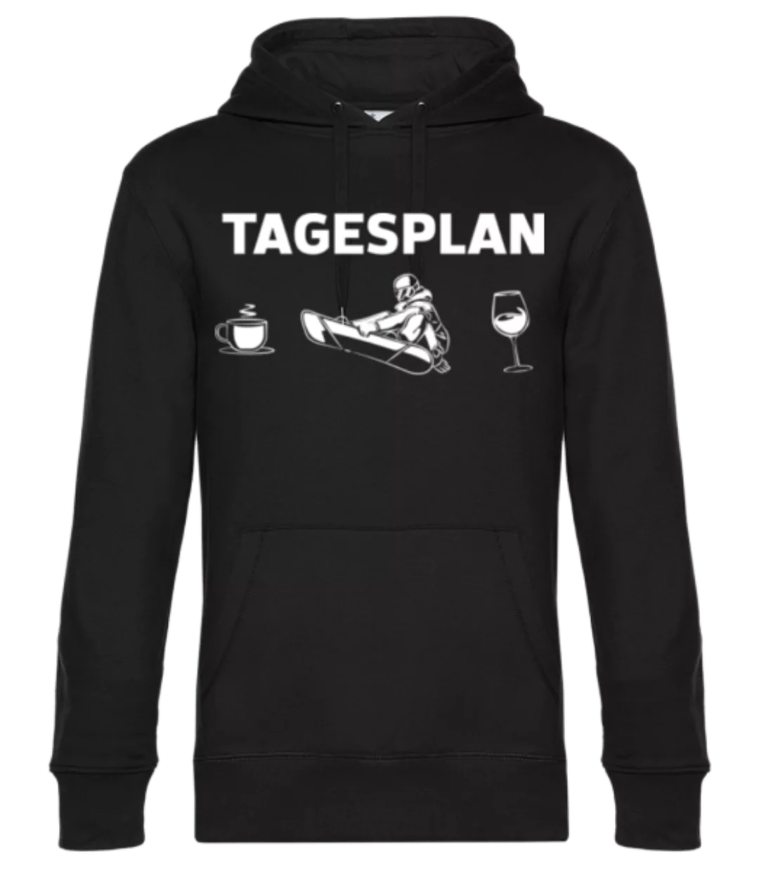 Snowboarden Tagesplan · Unisex Premium Hoodie günstig online kaufen