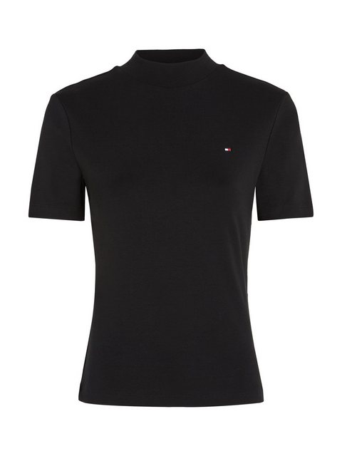 Tommy Hilfiger Stehkragenshirt NEW CODY SLIM CROP MOCK-NK mit Logostickerei günstig online kaufen