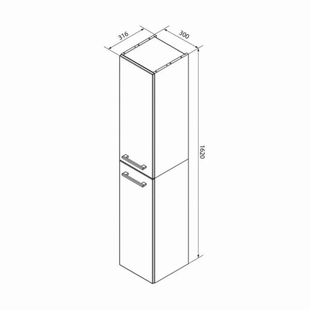 FACKELMANN Hochschrank Hochschrank B.STYLE günstig online kaufen