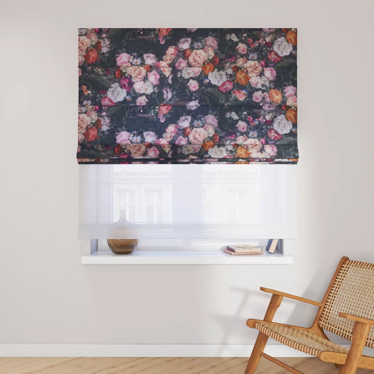 Dekoria Doppelraffrollo Duo, bunt, 120 x 150 cm günstig online kaufen