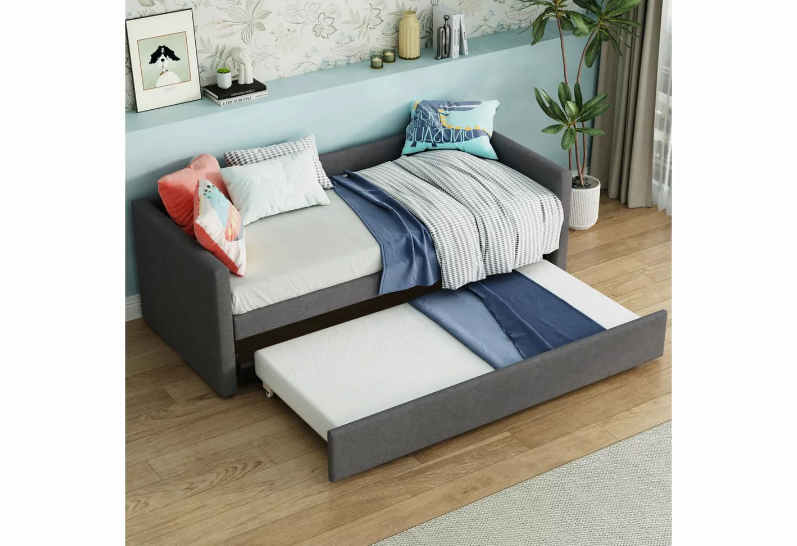 REDOM Daybett Schlafsofa Tagesbett, mit klappbaren und hochklappbaren Metal günstig online kaufen