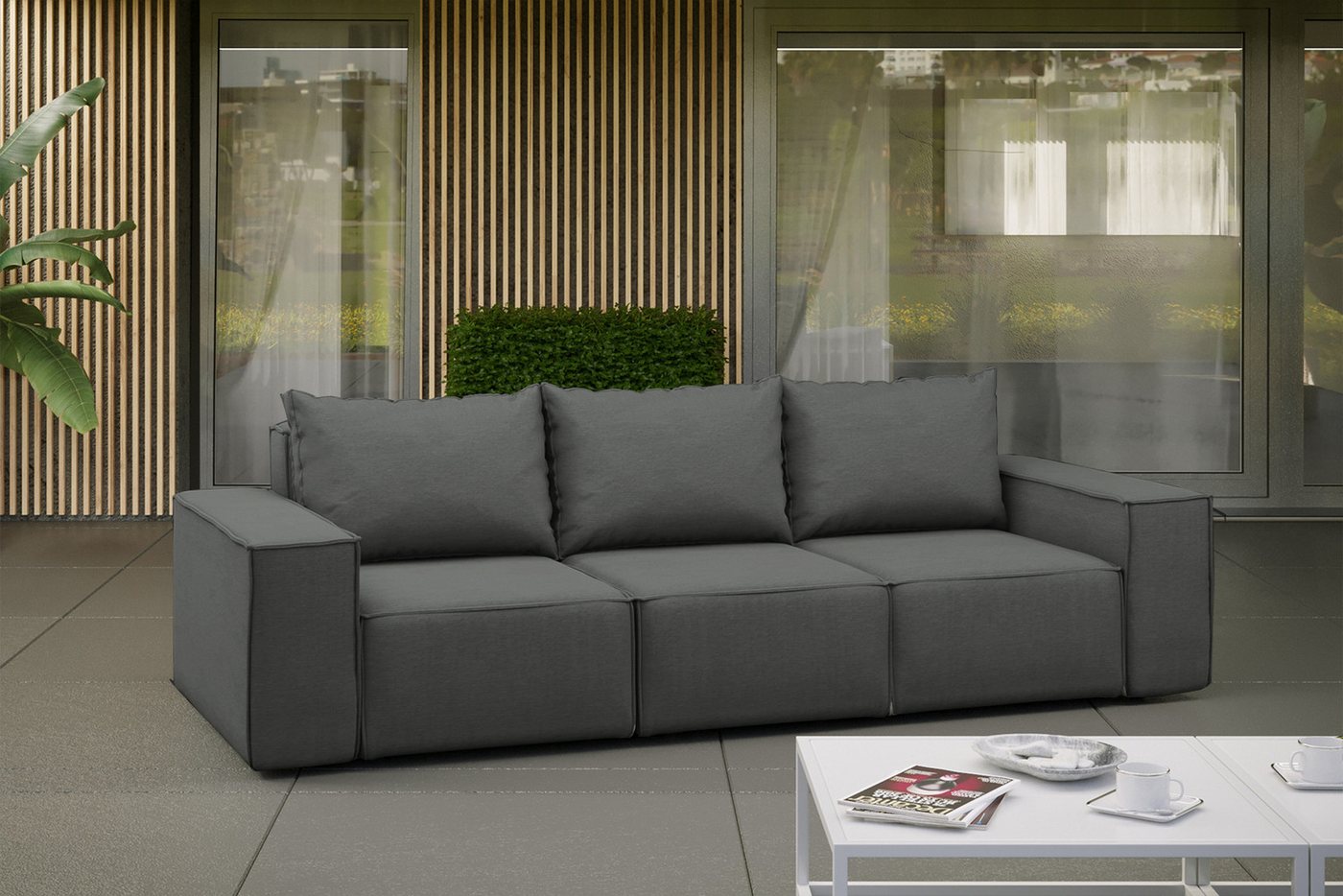 Kaiser Möbel Sofa Gartenmöbel Sofa 3 Sitzer SONNE für den Garten, die Terra günstig online kaufen