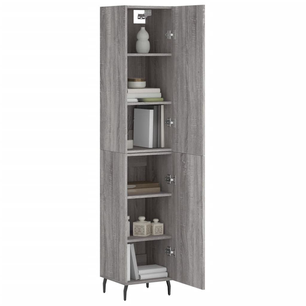 vidaXL Highboard Highboard Grau Sonoma 34,5x34x180 günstig online kaufen