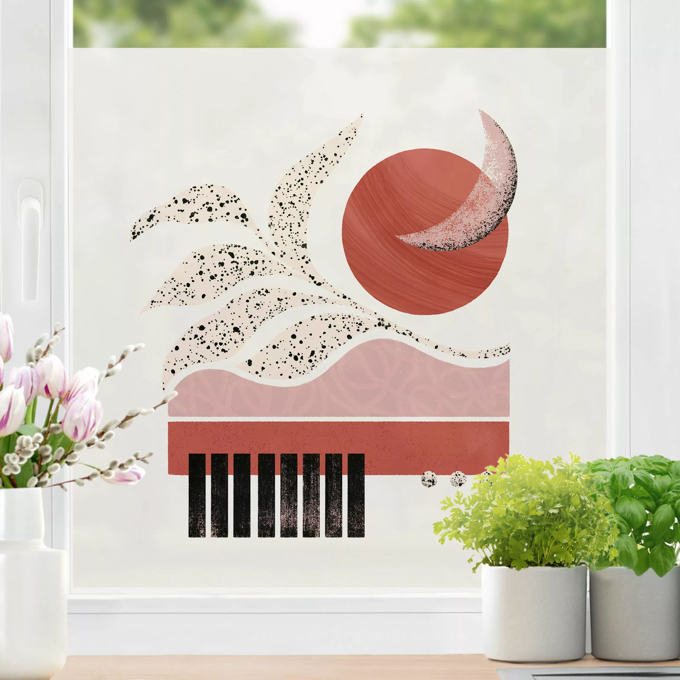 Fensterfolie Pastellige Collage III günstig online kaufen