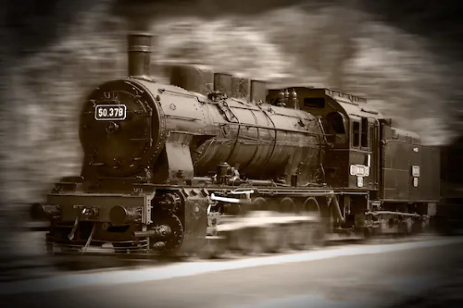 Papermoon Fototapete »Steam Locomotive« günstig online kaufen
