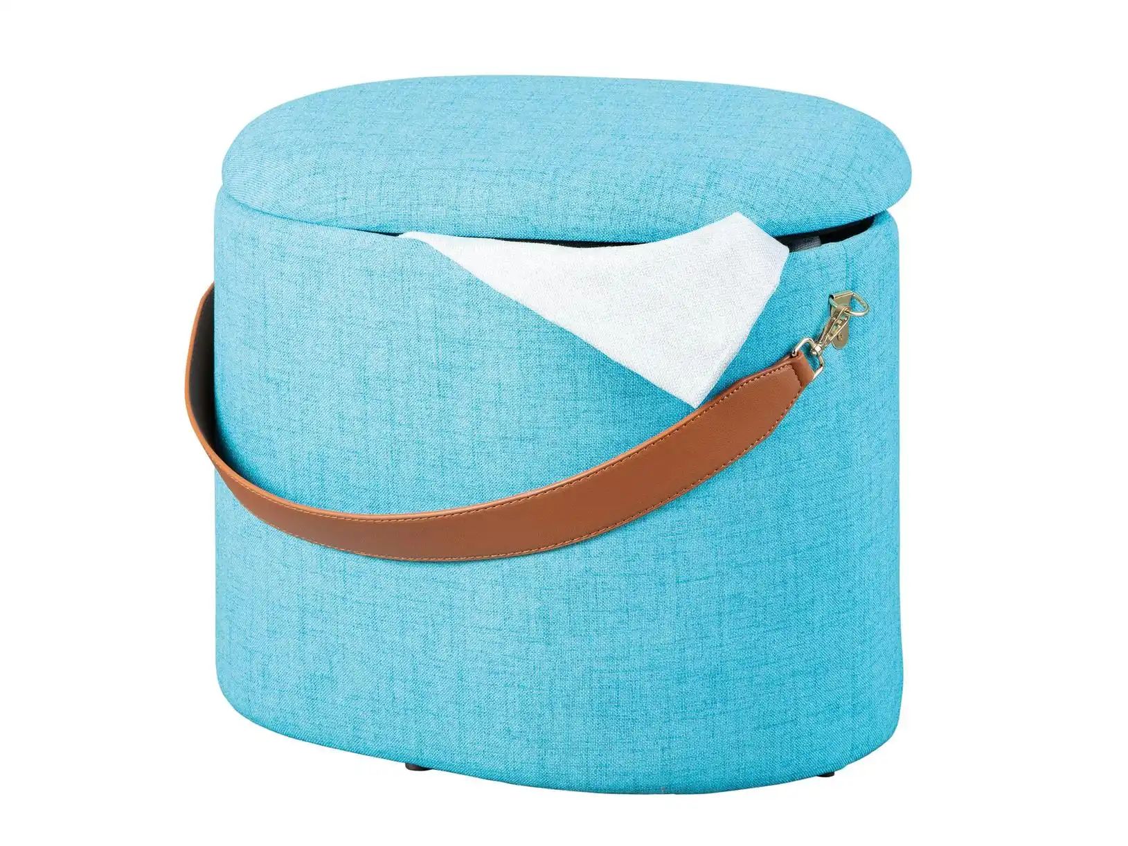 Hocker   Dilia ¦ blau ¦ Maße (cm): B: 42 H: 36 T: 30 Aktuelles > Wohnzimmer günstig online kaufen