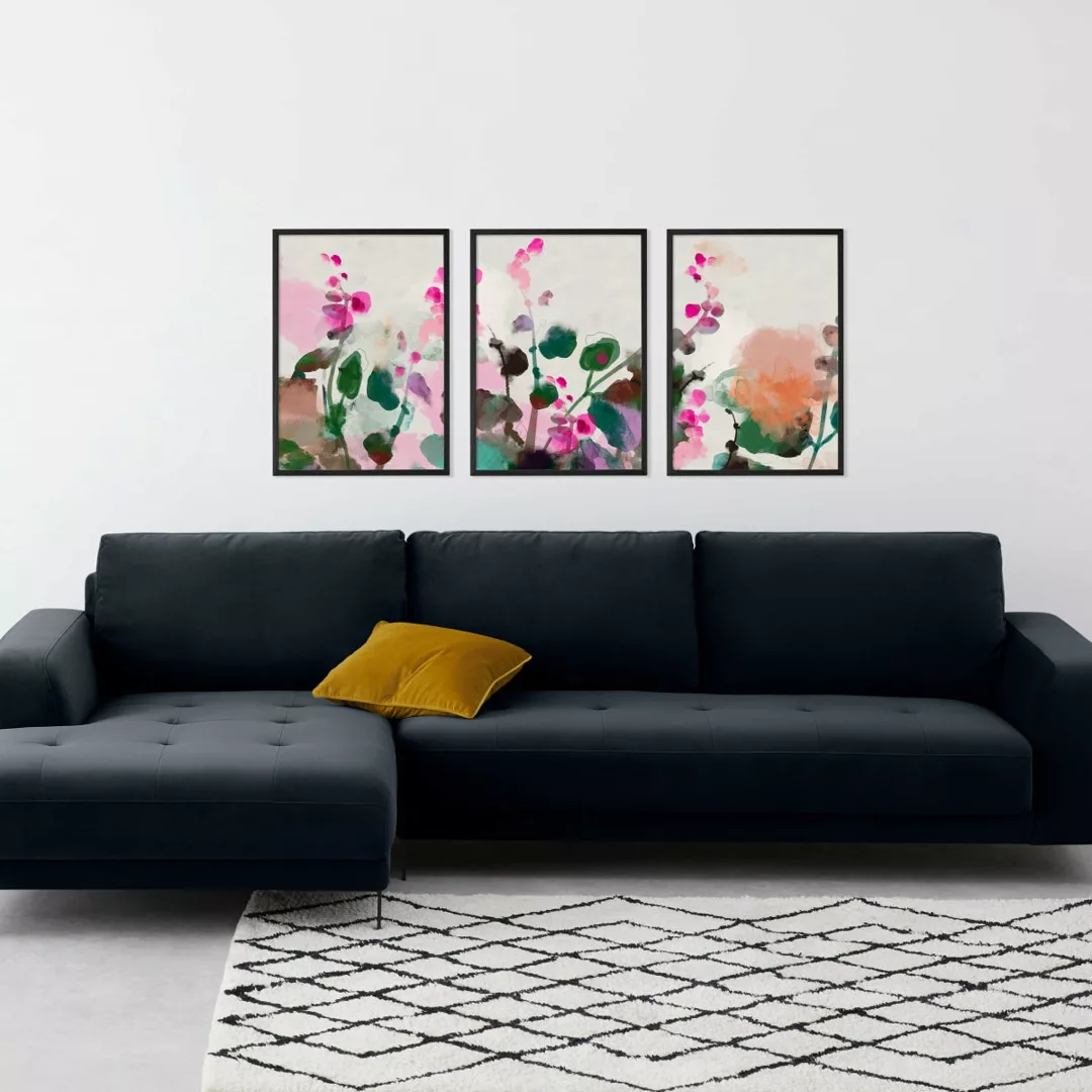 Ana Rut Bre, 'Wild Flowers' 3 x gerahmte Kunstdrucke (A3) - MADE.com günstig online kaufen