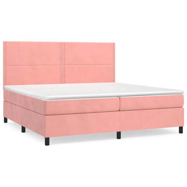 vidaXL Boxspringbett Bett Boxspringbett mit Matratze komplett Samt (200 x 2 günstig online kaufen