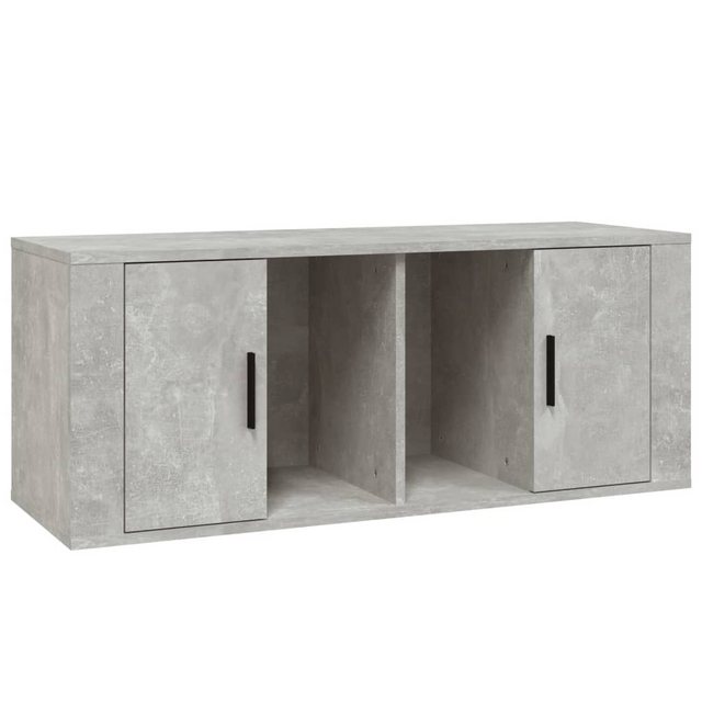 vidaXL TV-Schrank TV-Schrank Betongrau 100x35x40 cm Spanplatte TV-Lowboard günstig online kaufen