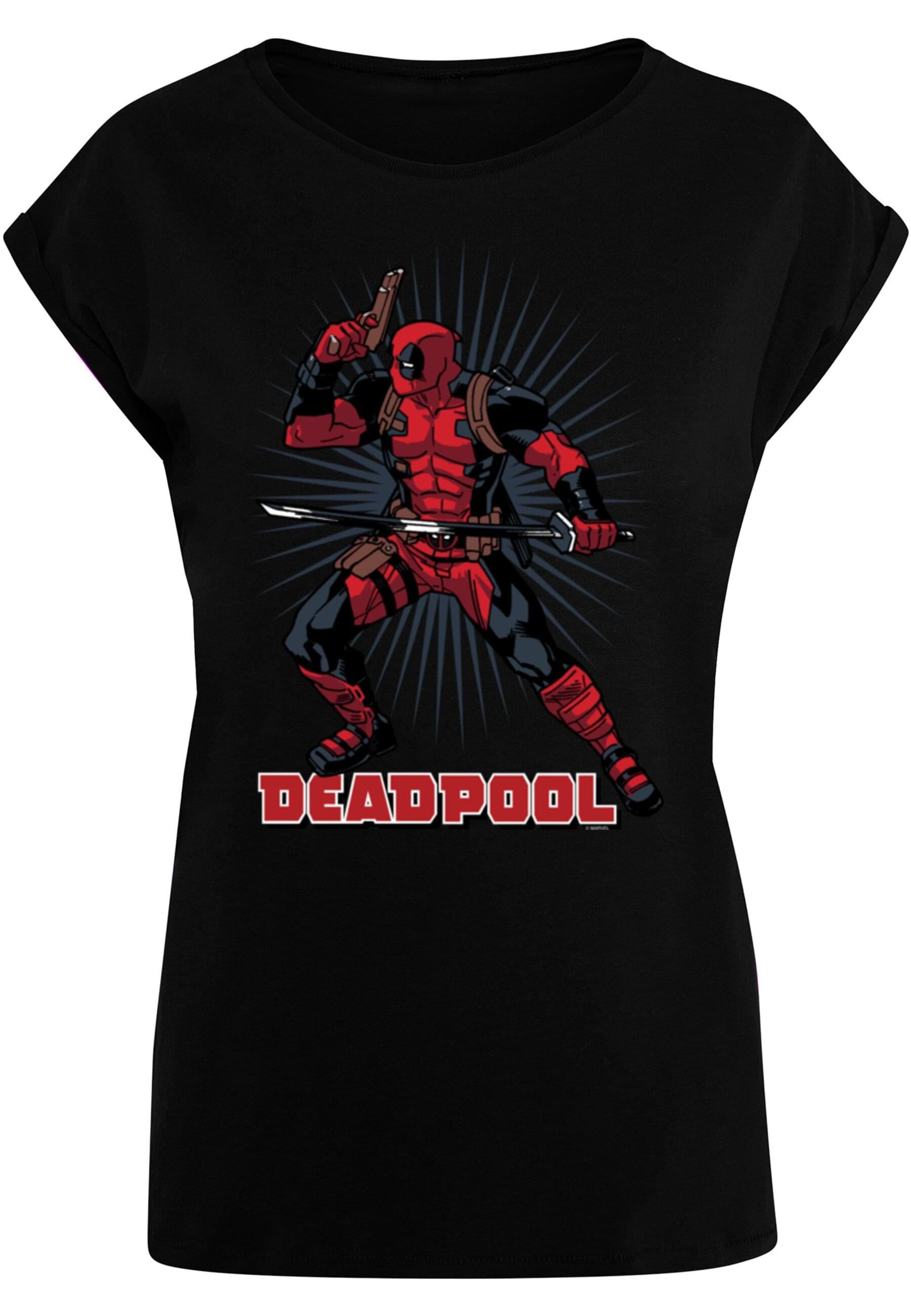 ABSOLUTE CULT T-Shirt "ABSOLUTE CULT Damen Ladies Deadpool - Gun Sword Burs günstig online kaufen