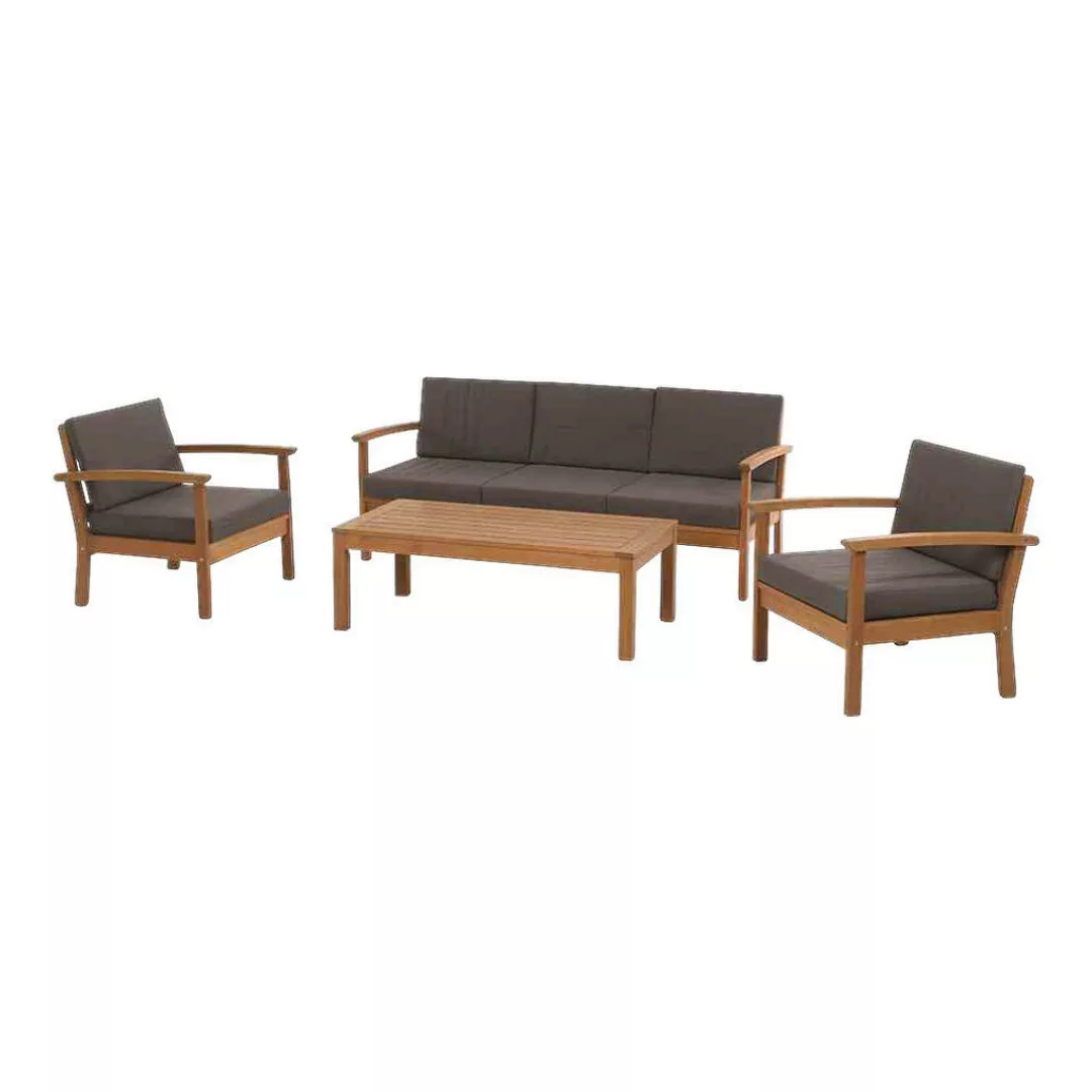 Siena Garden Gartenlounge-Set "Tavira", (2x Sessel, 1x 2er-Sofa, 1x Tisch), günstig online kaufen