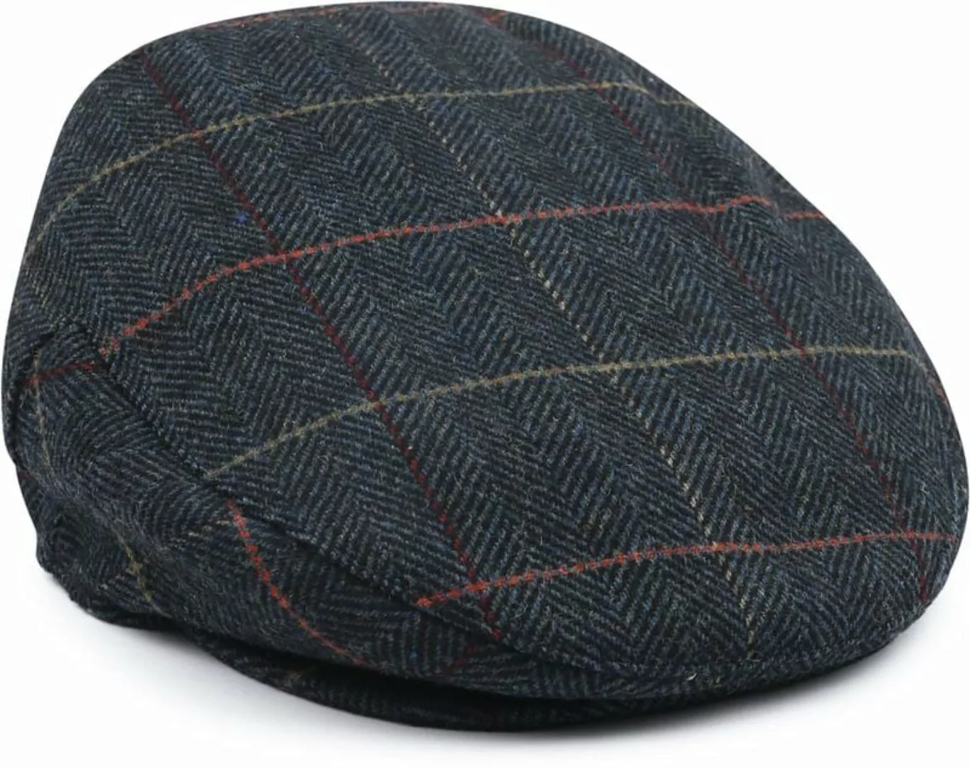 Barbour Wilkin Flat Cap Herringbone Blau - Größe M günstig online kaufen