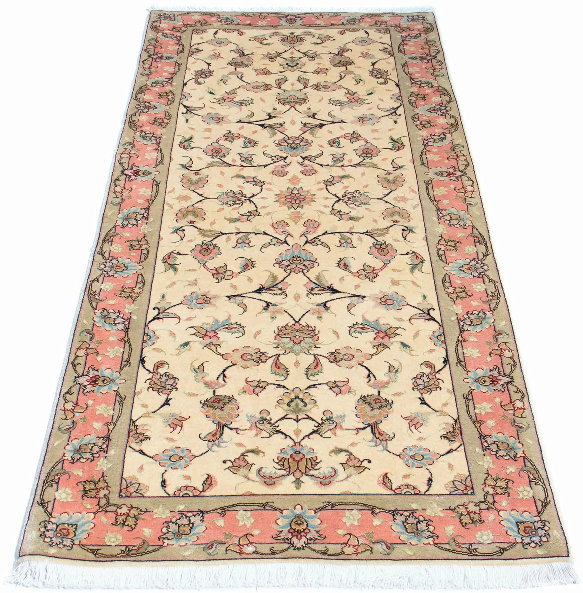 morgenland Orientteppich »Perser - Täbriz - Royal - 200 x 77 cm - beige«, r günstig online kaufen