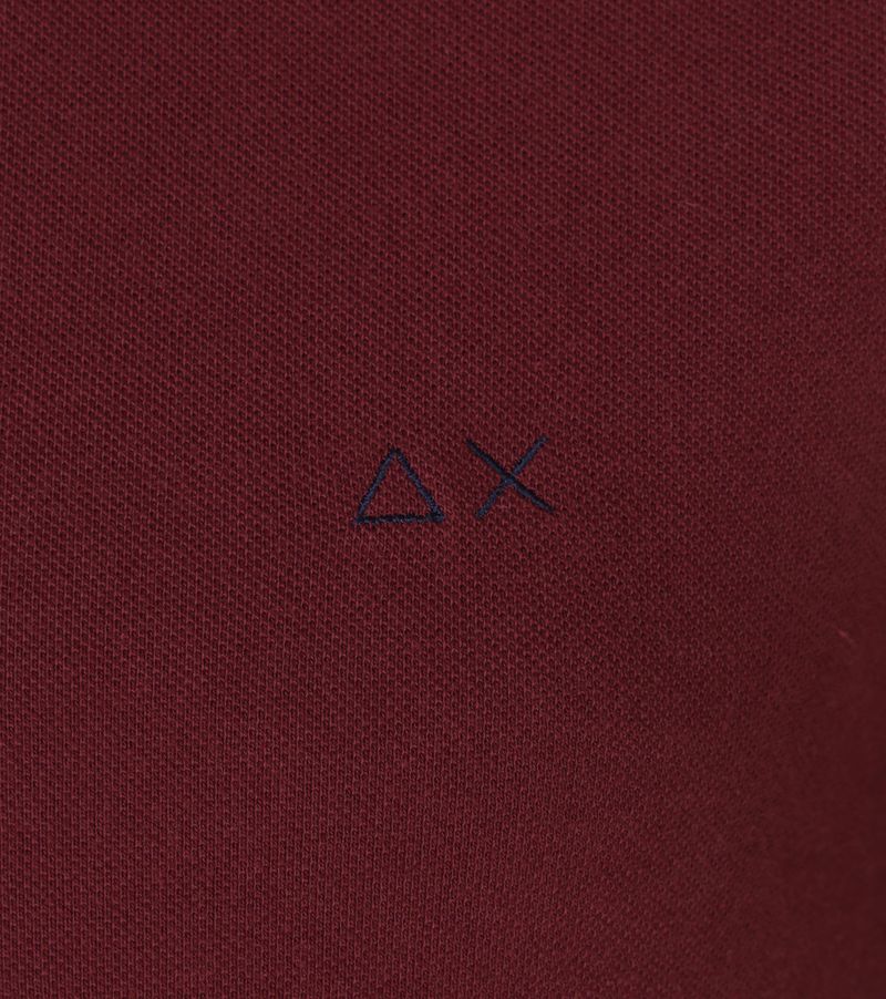Sun68 Poloshirt Vintage Solid Bordeaux Rot - Größe XL günstig online kaufen