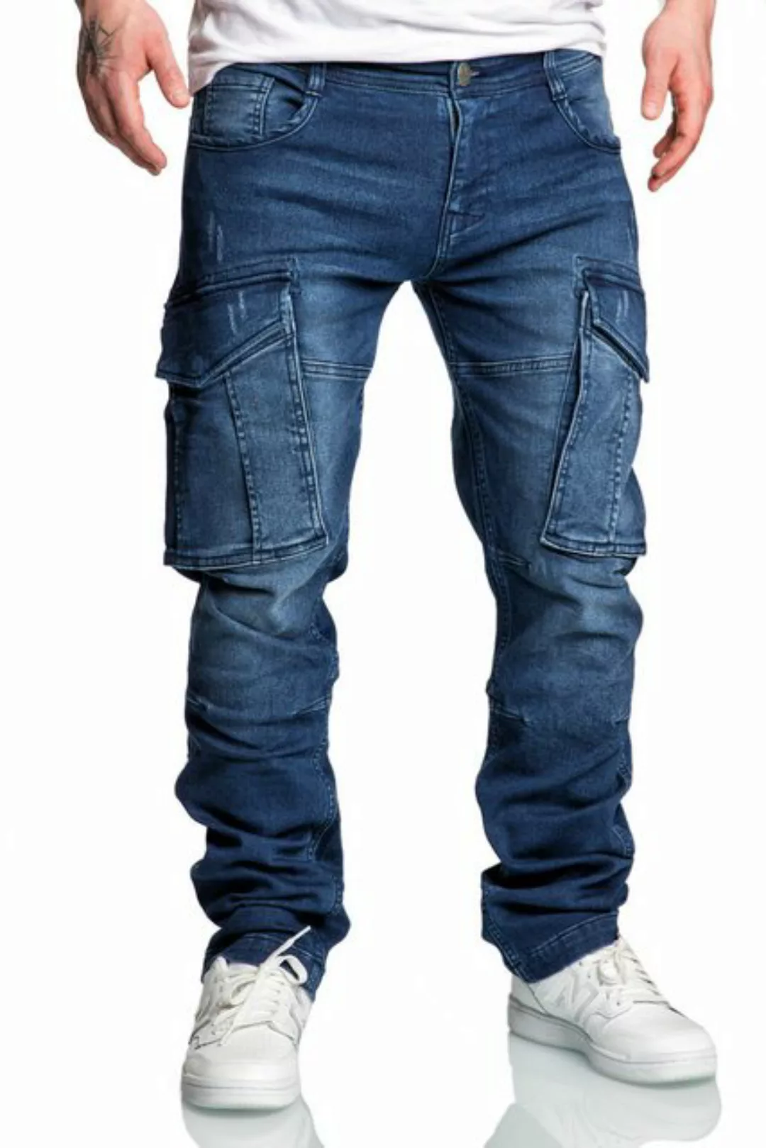 Amaci&Sons Cargojeans LINNDALE Sweathose im Denim Look Herren Sweathose in günstig online kaufen