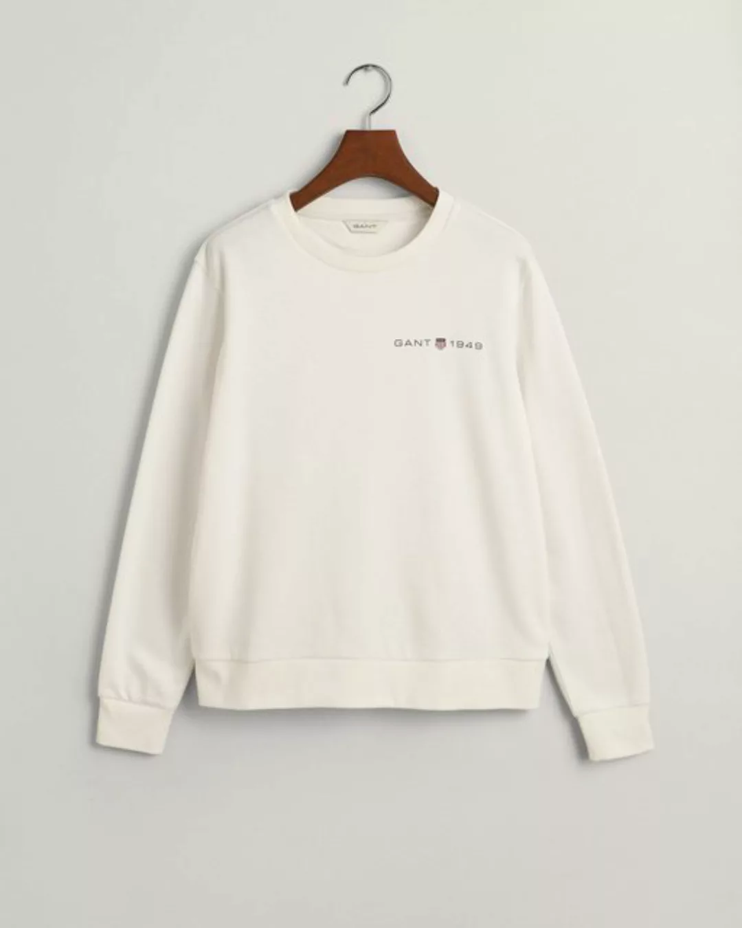 Gant Sweatshirt REG PRINTED GRAPHIC C-NECK, EGGSHELL günstig online kaufen