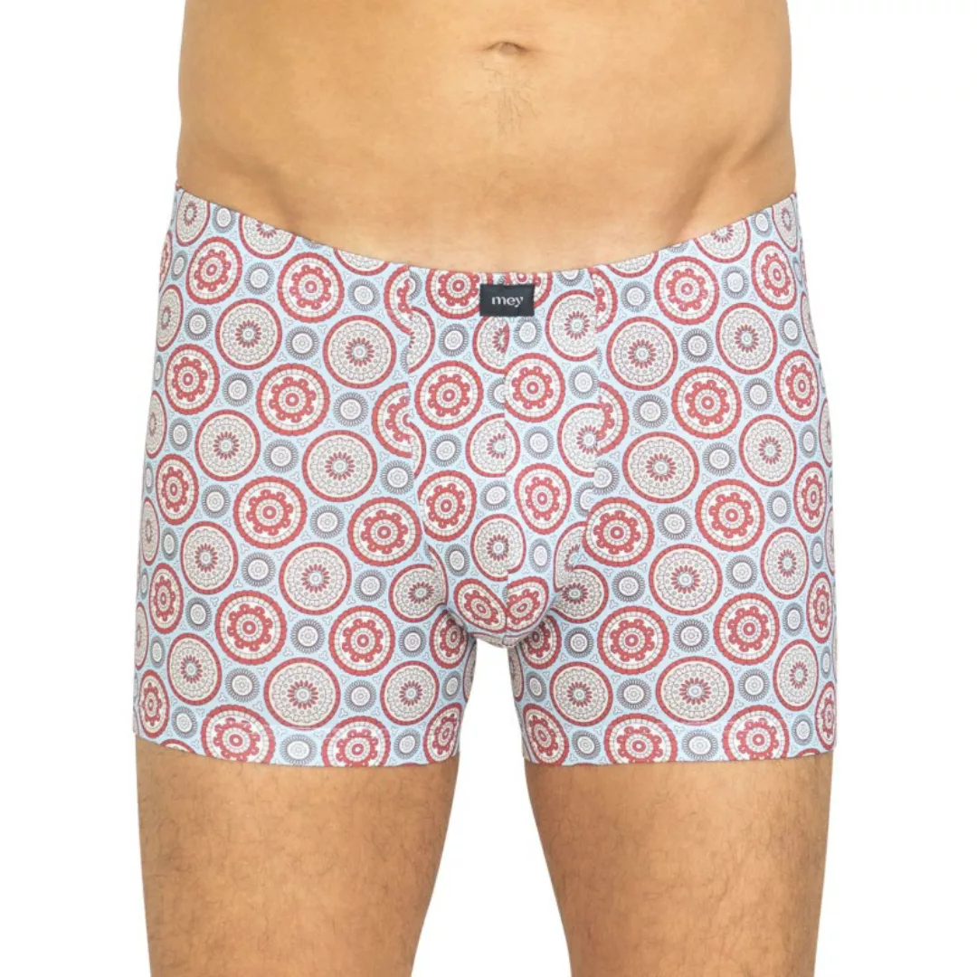 Mey Trunk Shorty Boxer Briefs Hellblau mit Muster günstig online kaufen