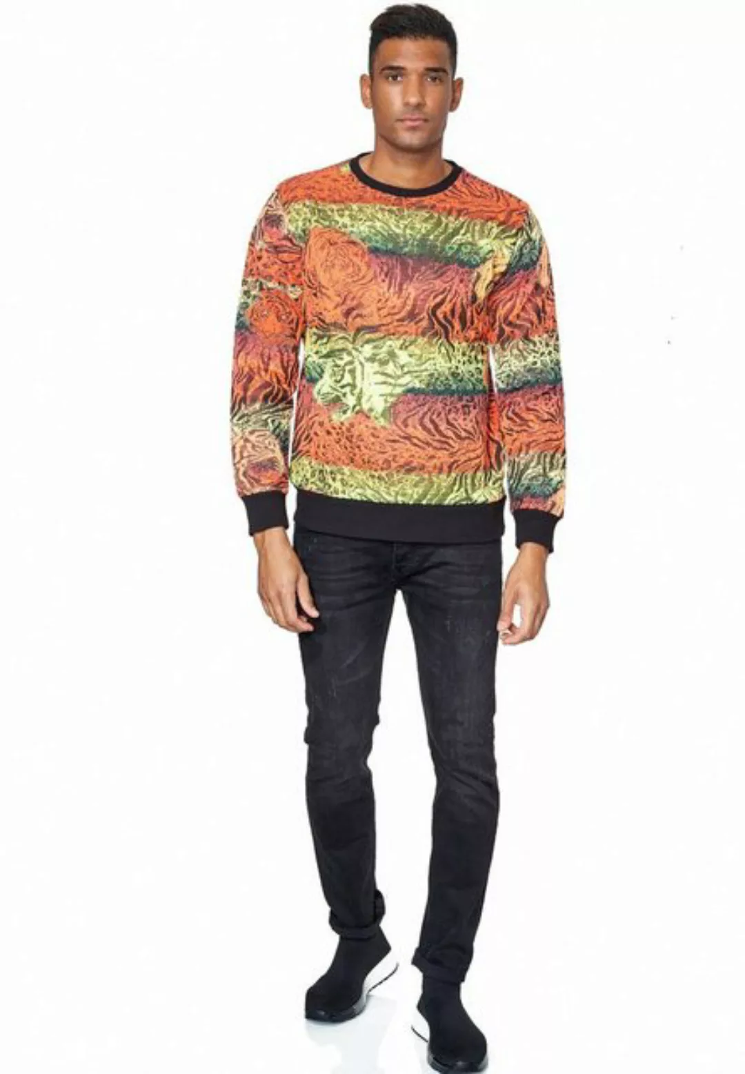 Rusty Neal Sweatshirt "Rusty Neal Sweater", im trendigen Tiger-Design günstig online kaufen