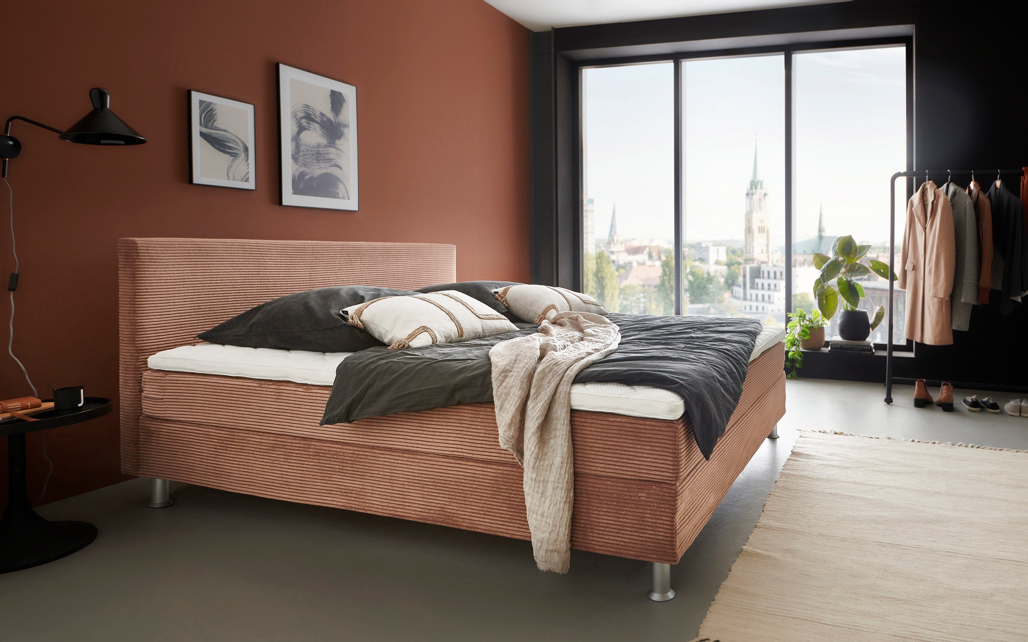 ATLANTIC home collection Boxbett "Edison", inkl. Bonnellfederkern-Matratze günstig online kaufen