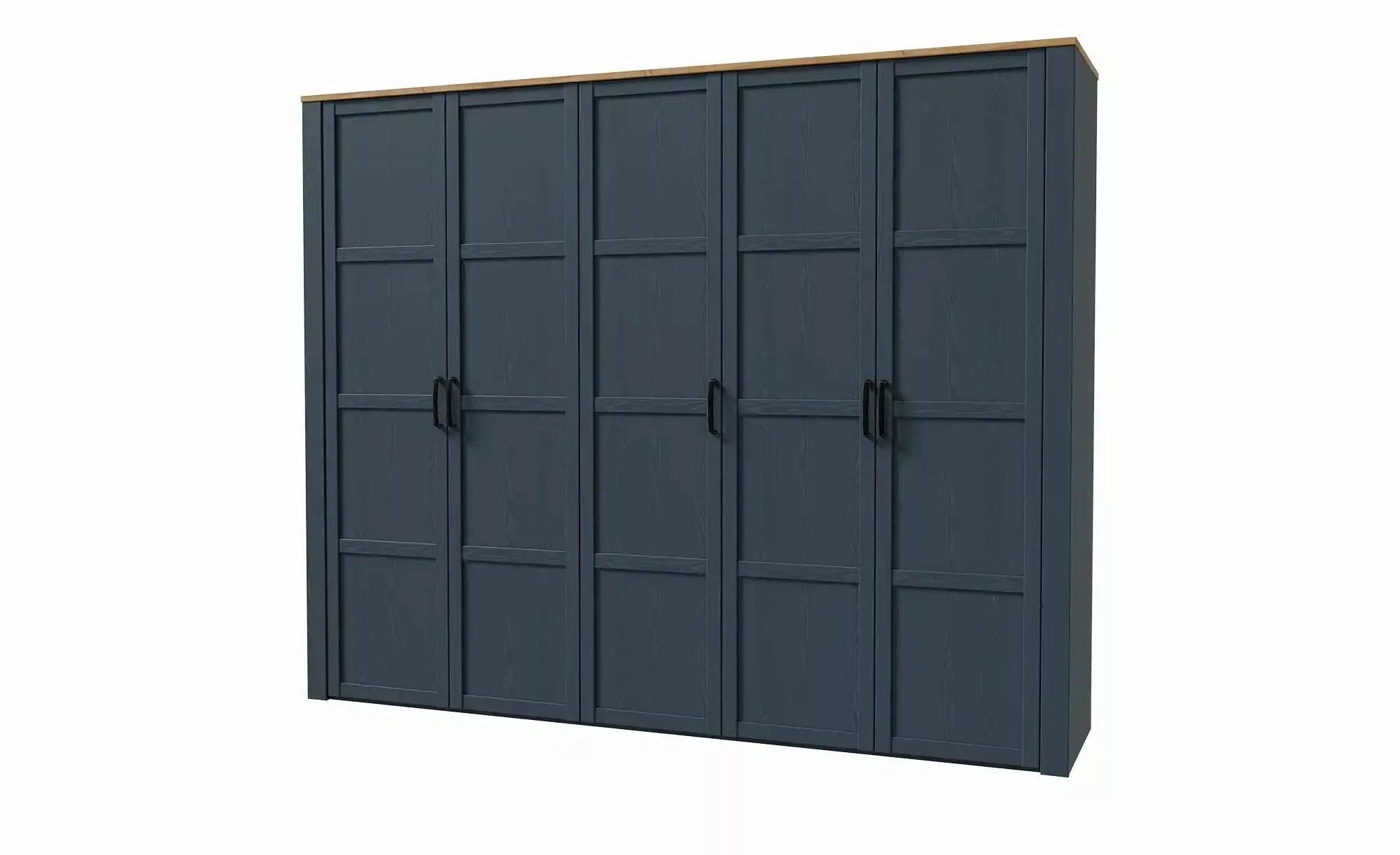 Drehtürenschrank  Toneo ¦ blau ¦ Maße (cm): B: 265 H: 215 T: 60 Schränke > günstig online kaufen