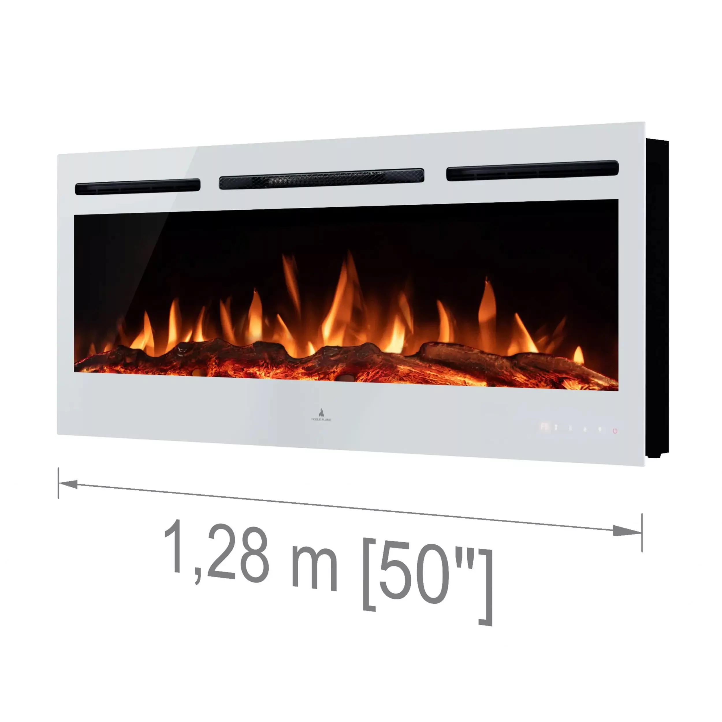 Noble Flame Paris weiß 1280 [Elektrokamin Wandeinbau/wandhängend] günstig online kaufen