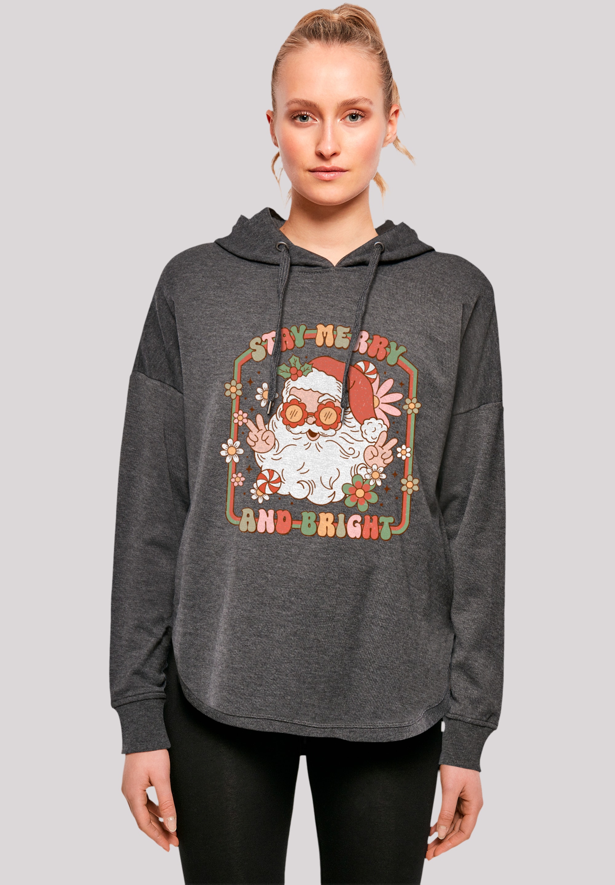 F4NT4STIC Kapuzenpullover Stay Merry And Bright Hippie Santa Premium Qualit günstig online kaufen