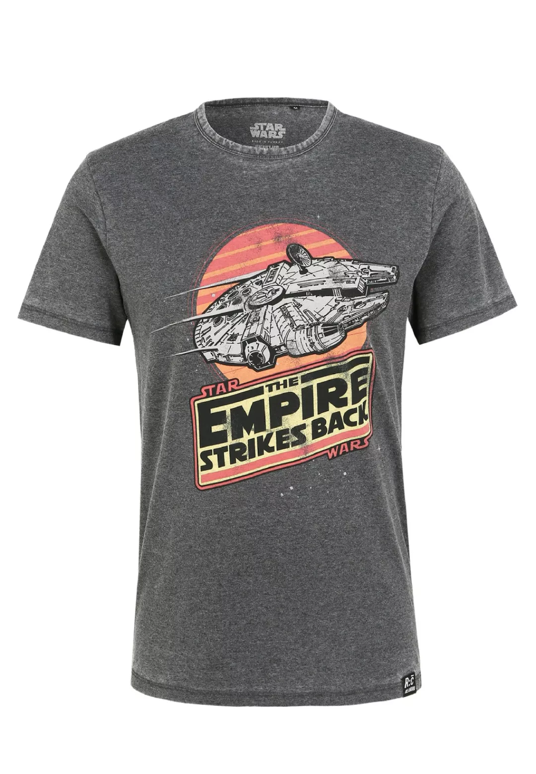 Recovered T-Shirt "Star Wars Empire Strikes Back Millenium Falcon", im zeit günstig online kaufen