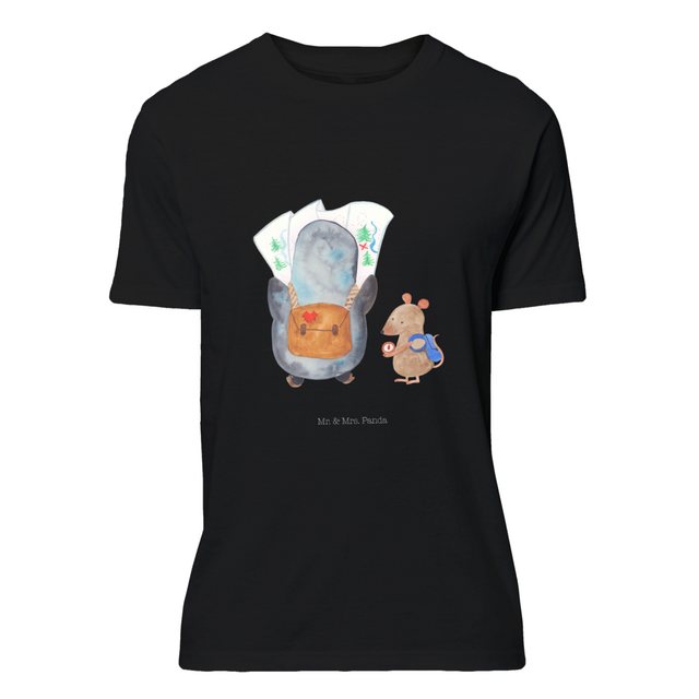 Mr. & Mrs. Panda T-Shirt Pinguin & Maus Wanderer - Schwarz - Geschenk, Aben günstig online kaufen