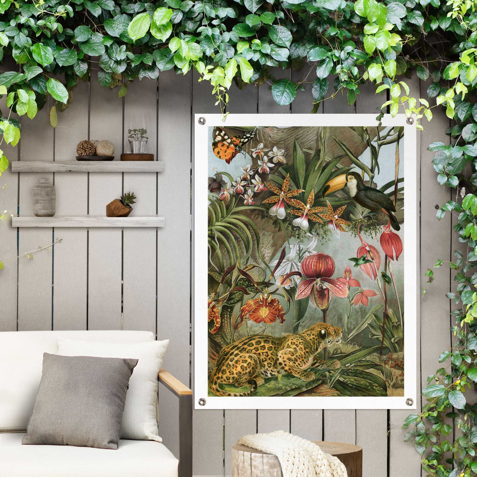 Reinders Poster "Dschungelblumen", Outdoor für Garten oder Balkon günstig online kaufen