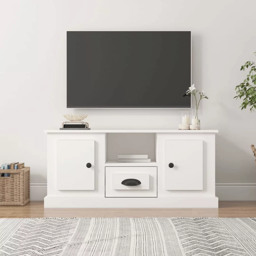 Vidaxl Tv-schrank Weiß 100x35,5x45 Cm Holzwerkstoff günstig online kaufen