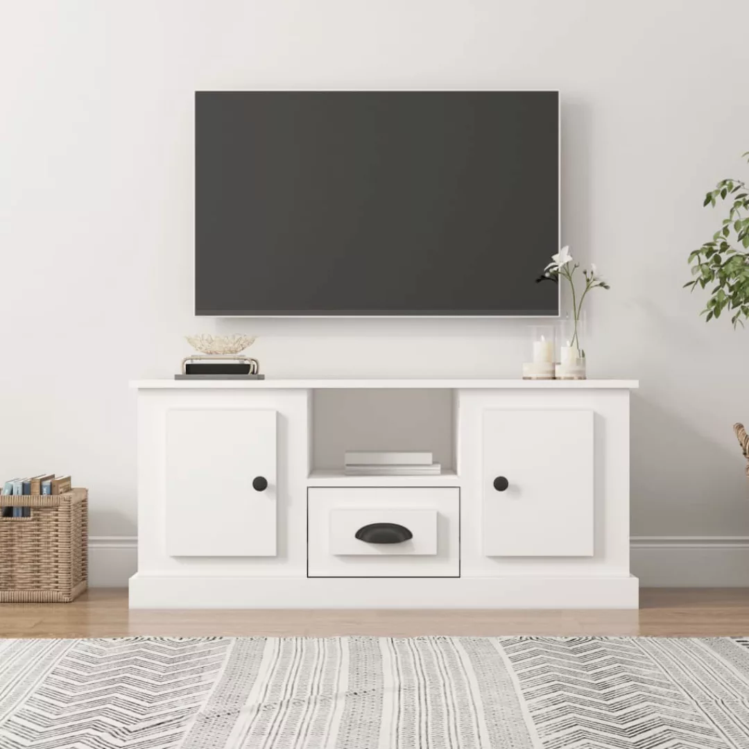 vidaXL TV-Schrank TV-Schrank Weiß 100x35,5x45 cm Spanplatte günstig online kaufen