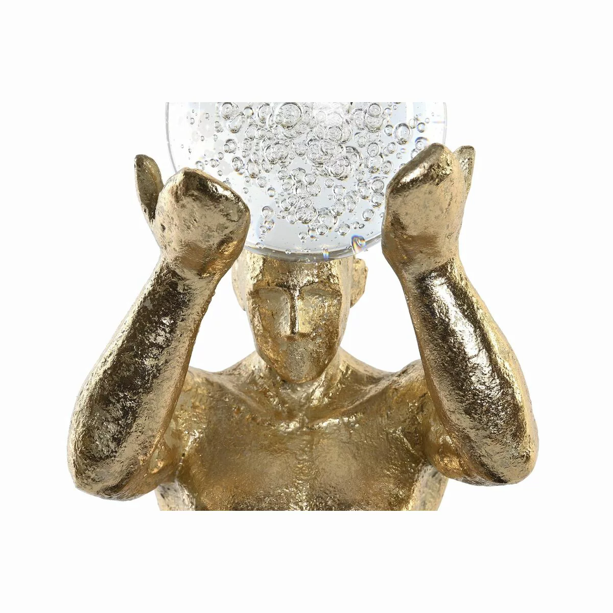 Deko-figur Dkd Home Decor Schwarz Golden Harz Herren Moderne (17 X 16 X 31, günstig online kaufen