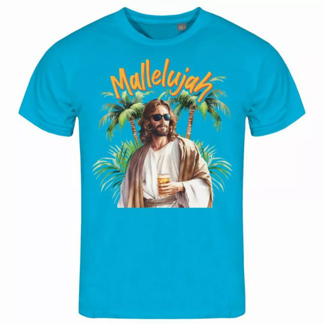 deinshirt Print-Shirt Herren T-Shirt Mallelujah Funshirt mit Motiv günstig online kaufen