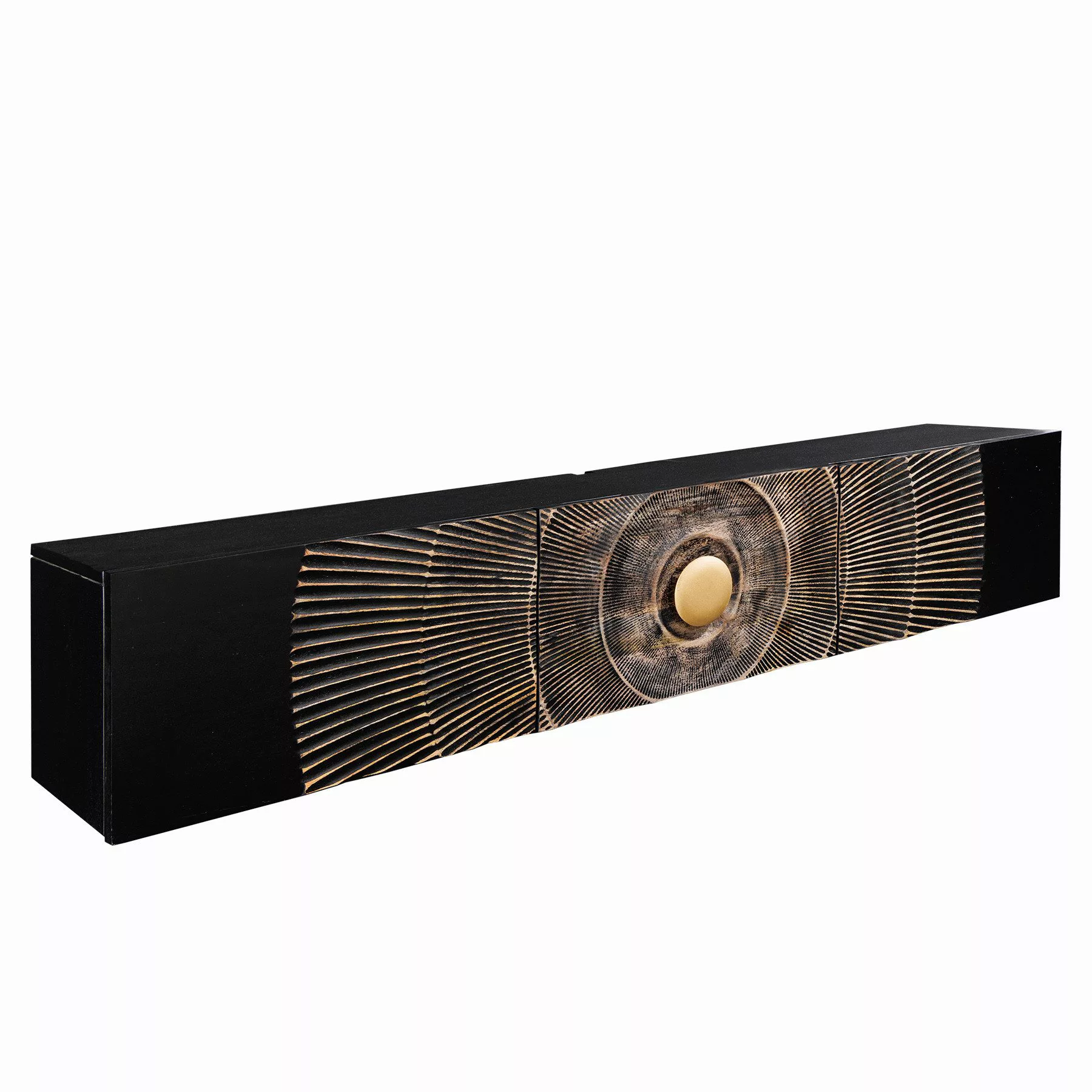 riess-ambiente Lowboard GOLDEN SUNSET 160cm schwarz günstig online kaufen