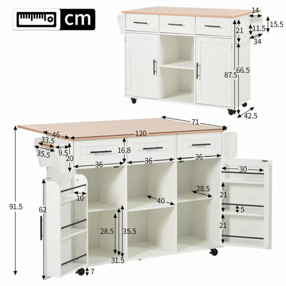 GLIESE POWER Buffet 139x46(71)x91,5 cm großer Küchenbuffet, für Esszimmer, günstig online kaufen