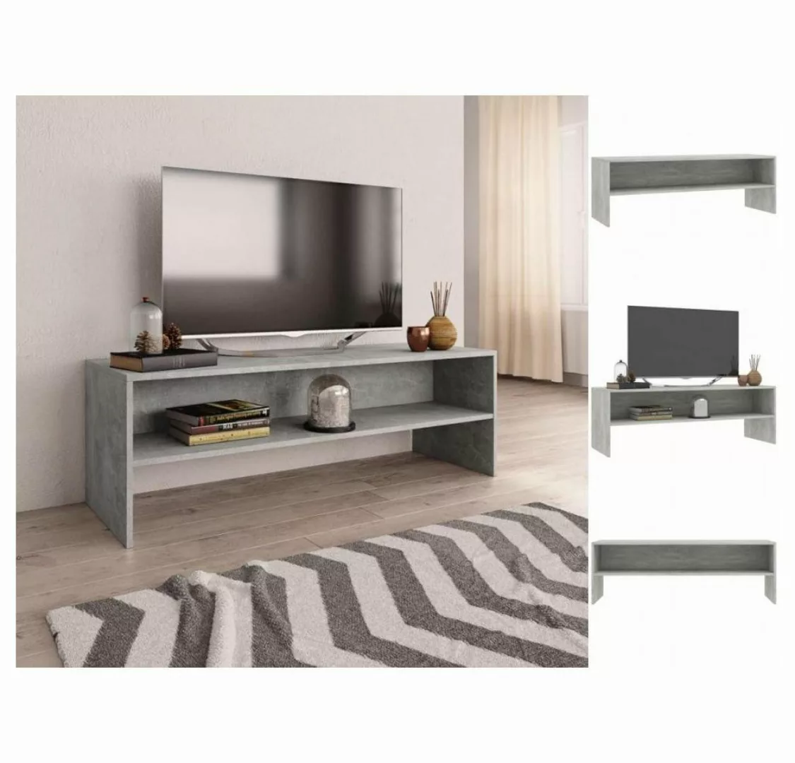 vidaXL TV-Schrank TV-Schrank Betongrau 120 x 40 x 40 cm Spanplatte Lowboard günstig online kaufen