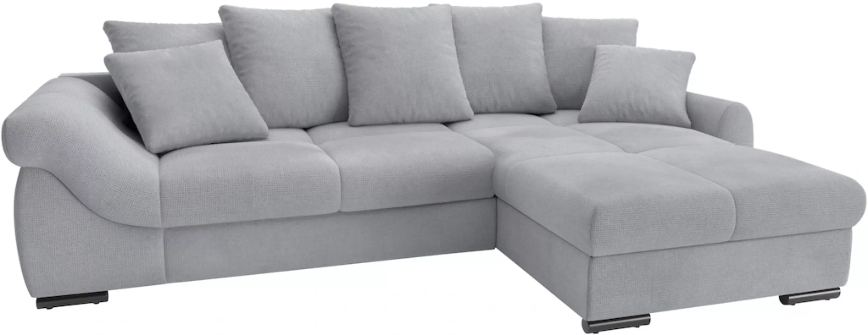 Mr. Couch Ecksofa "Livorno L-Form", inkl. Hochschläfer-Bettauszug, XL-Bettk günstig online kaufen