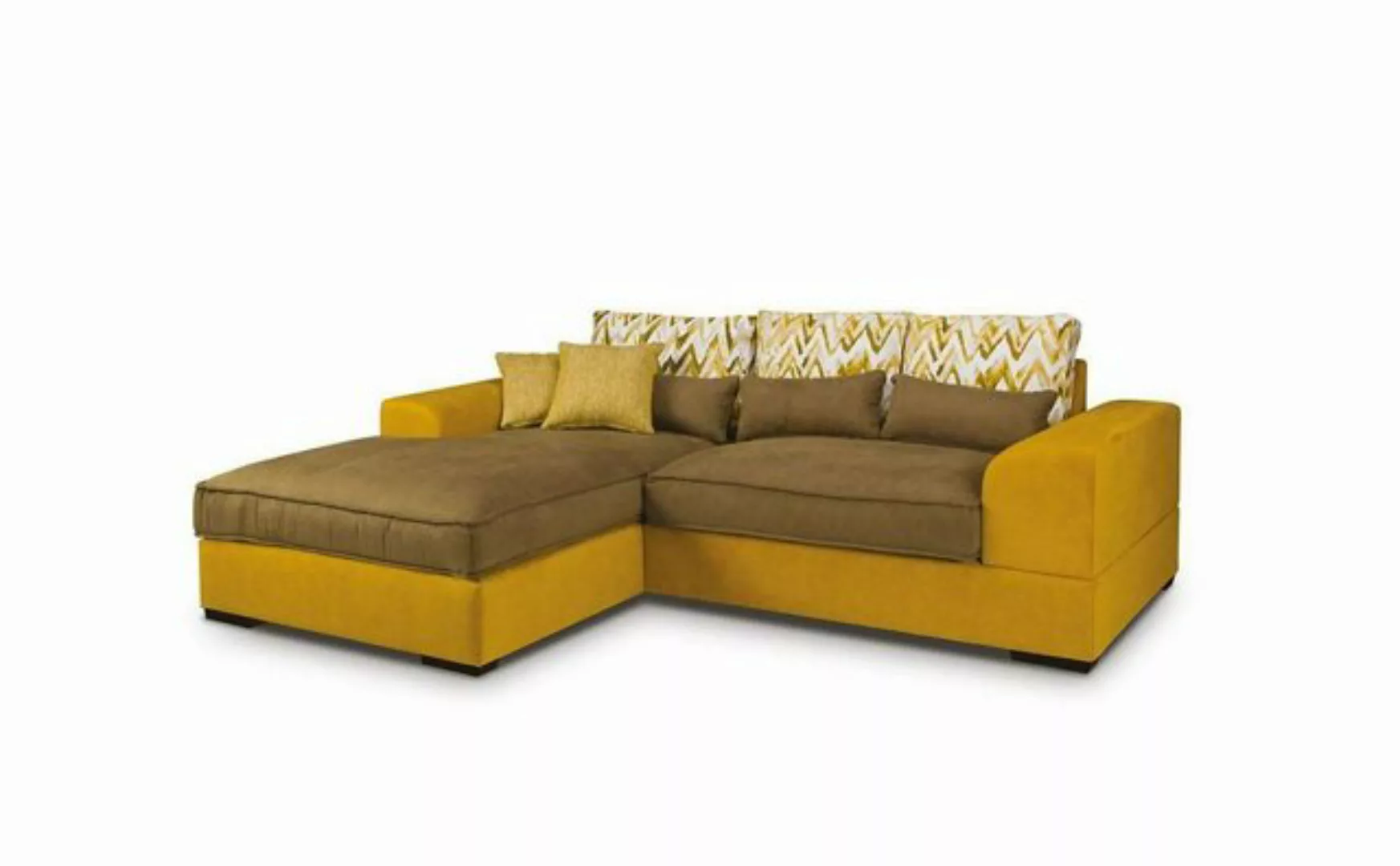 JVmoebel Ecksofa Gelbes Ecksofa Sofa Couch Polster Couchen Moderne Wohnland günstig online kaufen