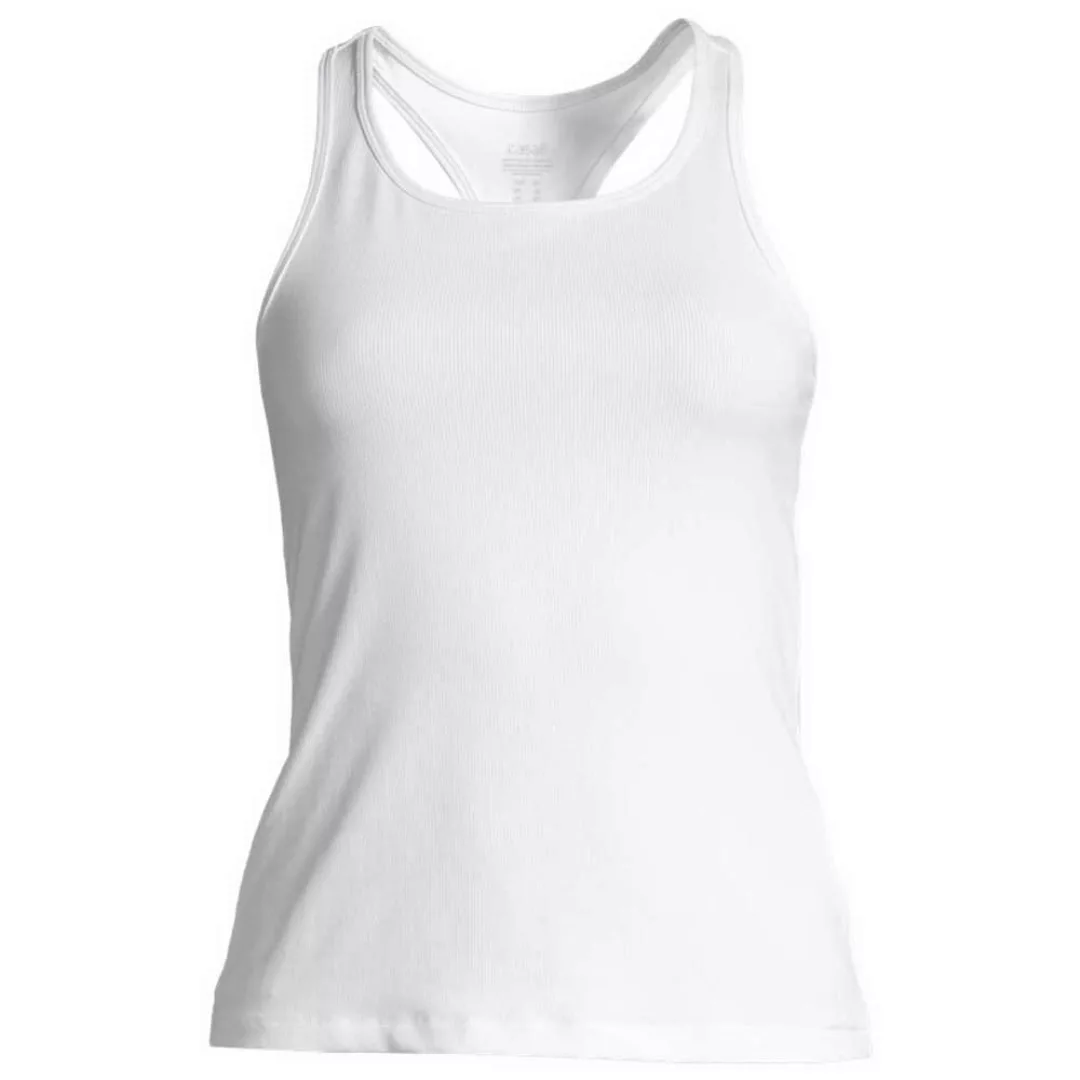 Casall Classic Rib Ärmelloses T-shirt 36 White günstig online kaufen