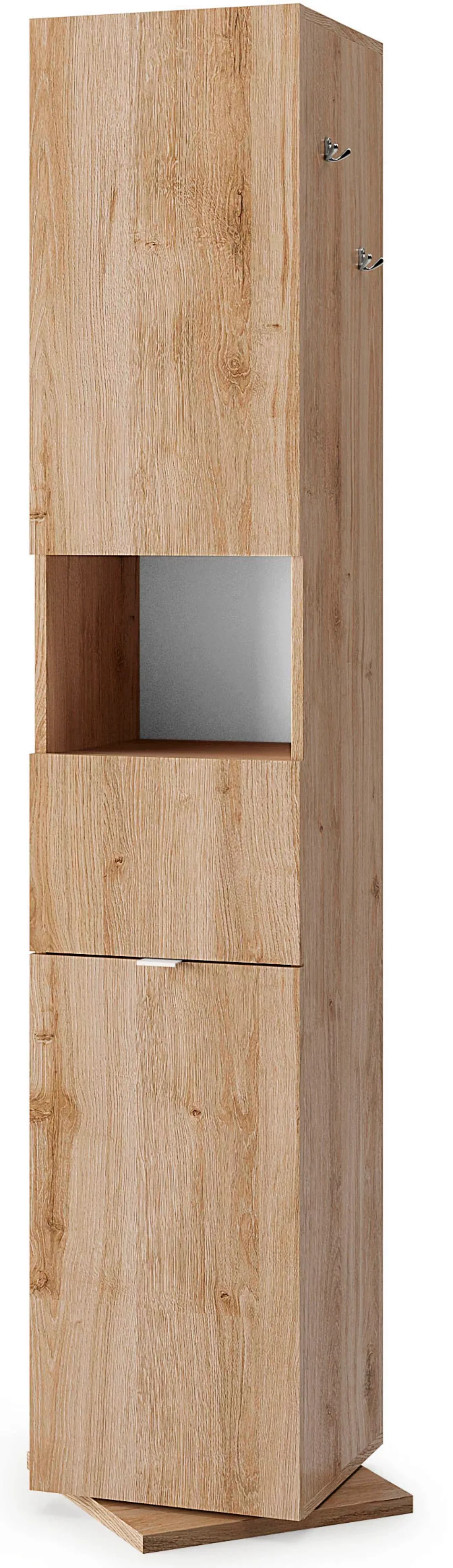 welltime Hochschrank "Hamburg Höhe 185 cm, Breite 35/37 cm, Badschrank dreh günstig online kaufen