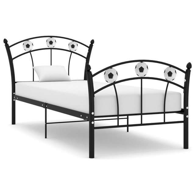 Einzelbett Mit Fußball-design Schwarz Metall 90x200 Cm günstig online kaufen