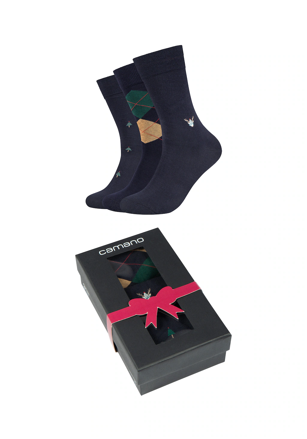 Camano Sneakersocken "ca-soft", (3 Paar), mit elastischem Bund günstig online kaufen