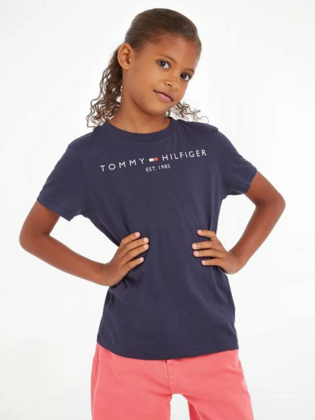 Tommy Hilfiger Rundhalsshirt ESSENTIAL SWEATPANTS mit Tommy Hilfger Logo-Sc günstig online kaufen