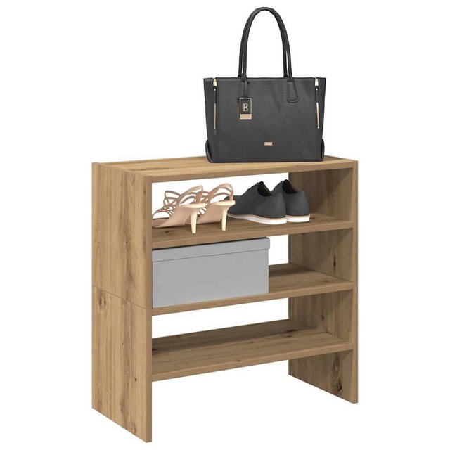 vidaXL Schuhschrank Schuhregale 2 Stk Stapelbar Artisan-Eiche 60x30x30,5 cm günstig online kaufen