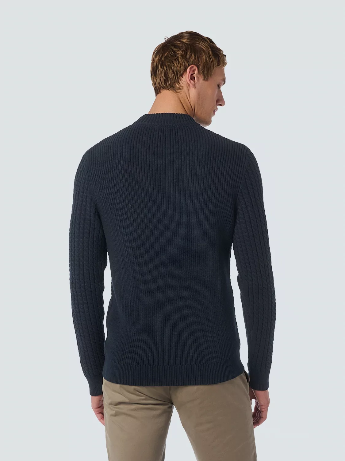 NO EXCESS Strickpullover, mit Zopfmuster günstig online kaufen