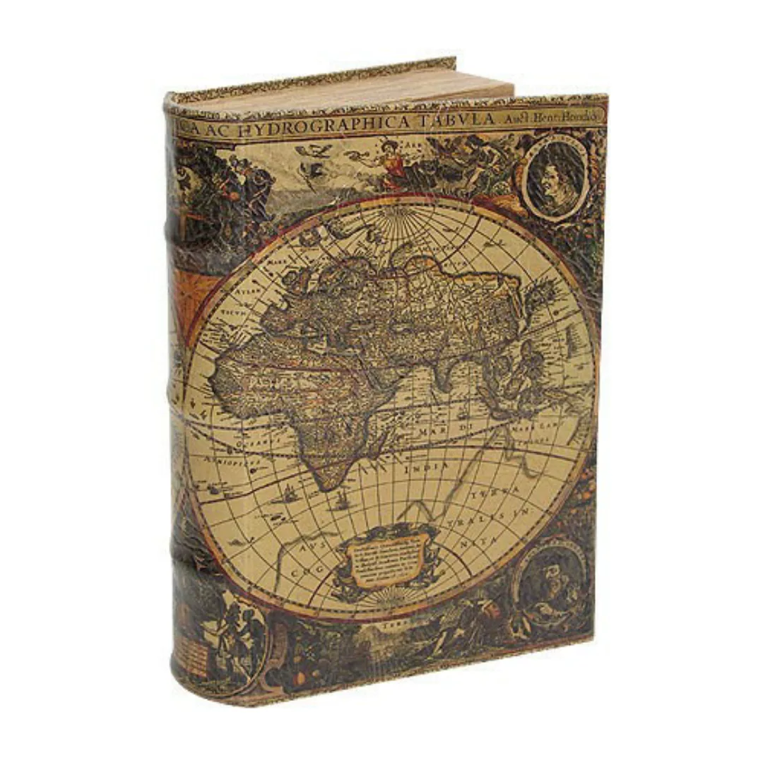 Hohles Buch mit Geheimfach Buchversteck Atlas Antik-Stil "27cm" günstig online kaufen